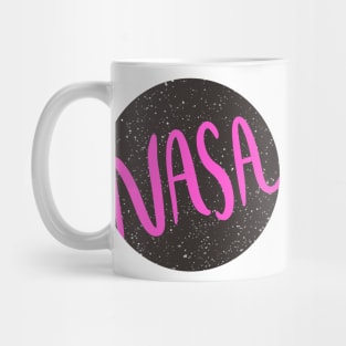 Copy of NASA Galaxy Circle Neon Pink Mug